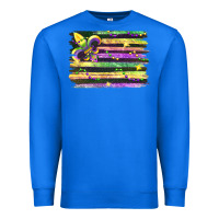 True Royal mardi gras flag Premium Sweatshirt - FaDigitalArtStudio