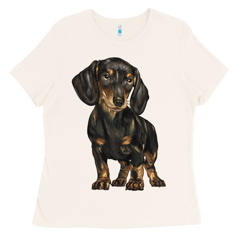 Dachshund Ladies Tee by BarkalooDesign | Teevron
