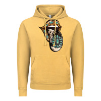 Vintage Mustard Turquoise Gemstone Leopard Cowhide Tongue Vintage Hoodie - Jasminsmagicworld