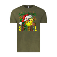 Vintage Olive santa's favorite softball bbs Vintage Tee - BundleAndBundleShop