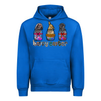 Cobalt Happy Easter Urban Hoodie - CowhideDigitalArt