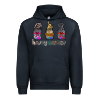 Navy Happy Easter Urban Hoodie - CowhideDigitalArt