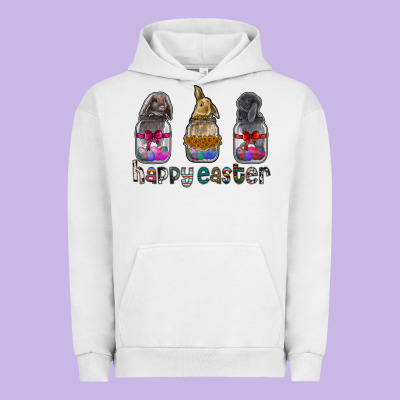 Happy Easter Urban Hoodie Designed By Cowhidedigitalart