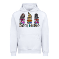 White Happy Easter Urban Hoodie - CowhideDigitalArt
