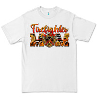 White American Firefighter Mom Premium Tee - LillyAllenDesigns
