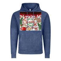 Vintage Denim christmas hot chocolate Vintage Hoodie - MaliasSmallBusiness