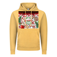 Vintage Mustard christmas hot chocolate Vintage Hoodie - MaliasSmallBusiness