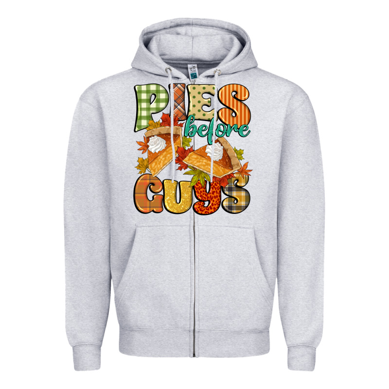 Pies Before Guys Zipper Hoodie by CowGirlArtShop | Teevron