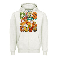 Oatmeal Heather pies before guys Zipper Hoodie - CowGirlArtShop