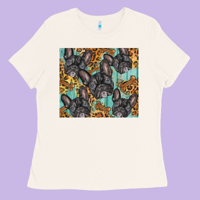 French Bulldog Ladies Tee Designed By Barkaloodesign