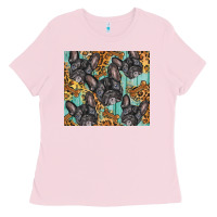 Bubblegum Pink french bulldog Ladies Tee - BarkalooDesign
