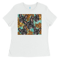 White french bulldog Ladies Tee - BarkalooDesign