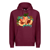 Burgundy just peachy 2 Premium Hoodie - JahusDesignShop