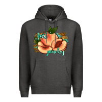 Charcoal Heather just peachy 2 Premium Hoodie - JahusDesignShop
