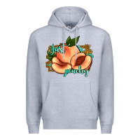 Heather Grey just peachy 2 Premium Hoodie - JahusDesignShop