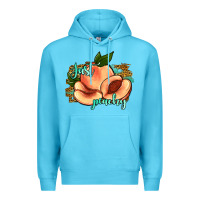 Ocean Blue just peachy 2 Premium Hoodie - JahusDesignShop