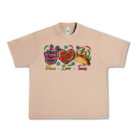 Burro Peace Love Tacos Urban Heavy Tee - BundleAndBundleShop