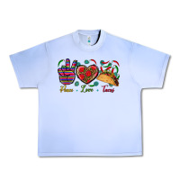 Grape Ice Peace Love Tacos Urban Heavy Tee - BundleAndBundleShop