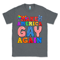 Charcoal Heather Make America Gay Again Classic Tee - BundleAndBundleShop