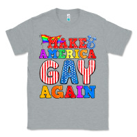 Heather Grey Make America Gay Again Classic Tee - BundleAndBundleShop