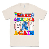 Natural Make America Gay Again Classic Tee - BundleAndBundleShop