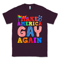 Plum Make America Gay Again Classic Tee - BundleAndBundleShop