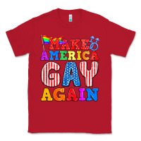 Red Make America Gay Again Classic Tee - BundleAndBundleShop