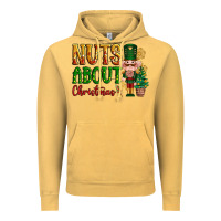 Vintage Mustard Nuts about Christmas Nutcracker Vintage Hoodie - NancyCooperArtShop