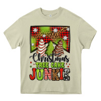 Mossy Christmas tree cake junkie Heavy Core Tee - Jasminsmagicworld