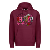 Burgundy howdy honey rose olivia Premium Hoodie - OliviaCreatesArt