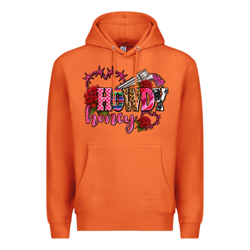 Howdy Honey Rose Olivia Premium Hoodie by OliviaCreatesArt | Teevron