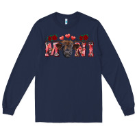 Navy valentines day mini black Long Sleeve Tee - RanaPortraitStore