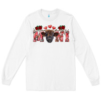 White valentines day mini black Long Sleeve Tee - RanaPortraitStore