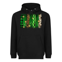 Black St. Patrick's Day brushstroke Heavyweight Hoodie - OliviaCreatesArt