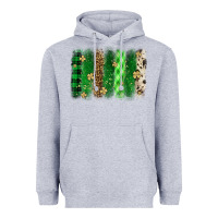 Heather Grey St. Patrick's Day brushstroke Heavyweight Hoodie - OliviaCreatesArt