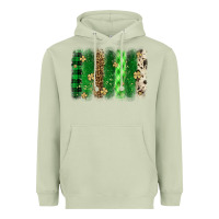 Matcha St. Patrick's Day brushstroke Heavyweight Hoodie - OliviaCreatesArt