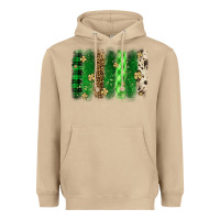 Mushroom St. Patrick's Day brushstroke Heavyweight Hoodie - OliviaCreatesArt