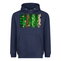 Navy St. Patrick's Day brushstroke Heavyweight Hoodie - OliviaCreatesArt