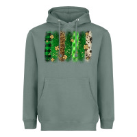 Sage St. Patrick's Day brushstroke Heavyweight Hoodie - OliviaCreatesArt