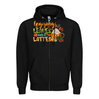 Black leaves and lattes Zipper Hoodie - CowGirlArtShop