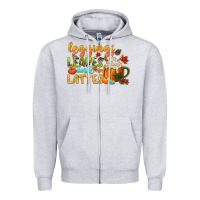 Heather Grey leaves and lattes Zipper Hoodie - CowGirlArtShop