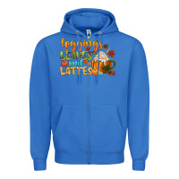 True Royal leaves and lattes Zipper Hoodie - CowGirlArtShop