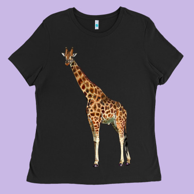 Giraffe Ladies Tee Designed By Lillyallendesigns