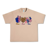 Burro Peace Love Cheer Urban Heavy Tee - BundleAndBundleShop