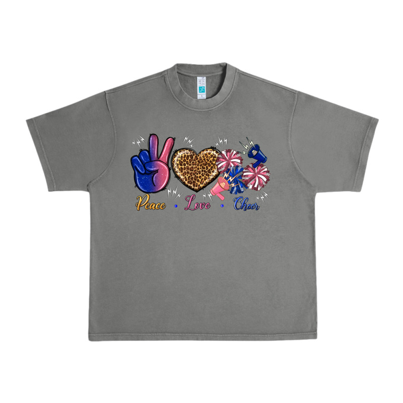 Peace Love Cheer Urban Heavy Tee by BundleAndBundleShop | Teevron