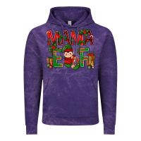 Cloud Purple Mama Elf with Gift Christmas Vintage Hoodie - NancyCooperArtShop