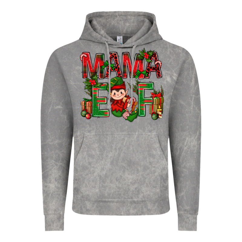 Mama Elf With Gift Christmas Vintage Hoodie by NancyCooperArtShop | Teevron