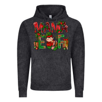 Vintage Black Mama Elf with Gift Christmas Vintage Hoodie - NancyCooperArtShop