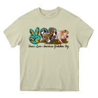 Mossy peace love yorkshire pig Heavy Core Tee - LillyAllenDesigns