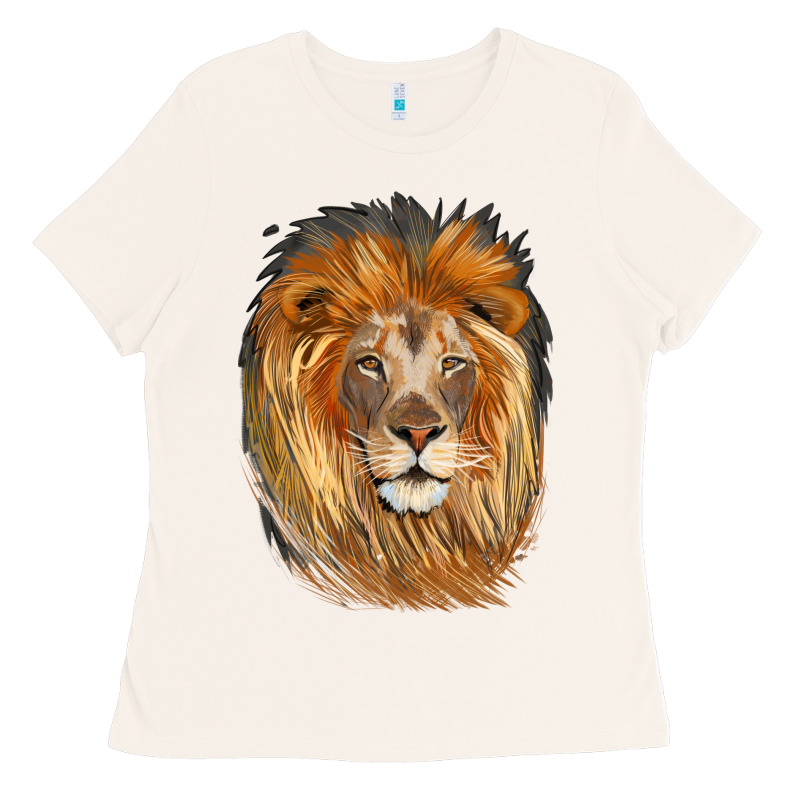 Lion Head Ladies Tee by LillyAllenDesigns | Teevron